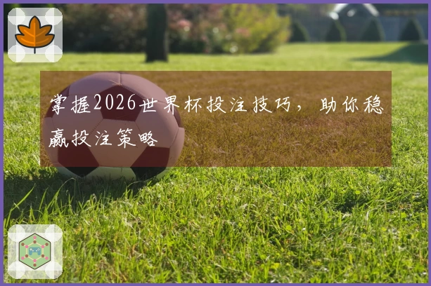 掌握2026世界杯投注技巧，助你稳赢投注策略